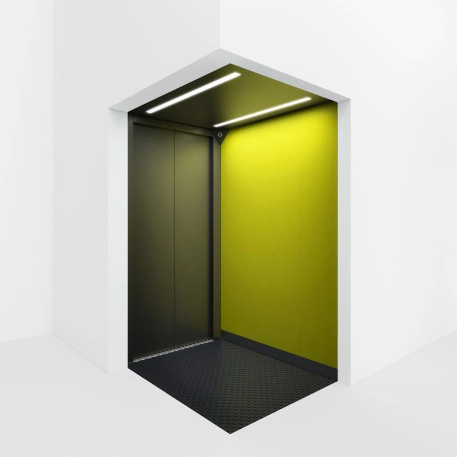 Electric Passenger Lift 400kg, 2m/s, EI60, Pitless Design