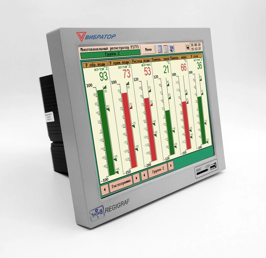 مسجل إلكتروني متعدد القنوات محمي F1771-AD-04-2-2-03-01-1