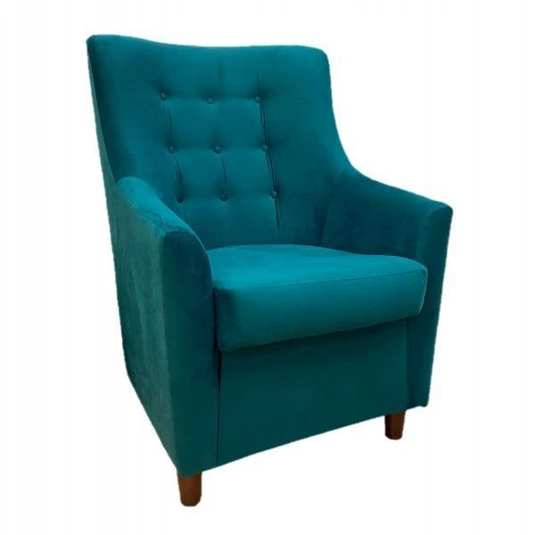 Modern Riks Chair with Button Tufting