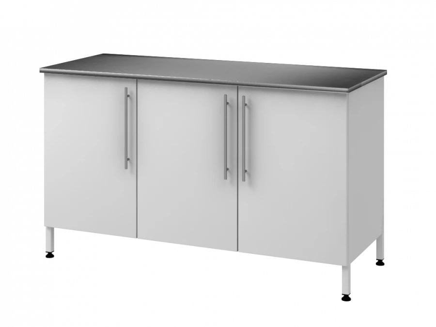 Wall-Mounted Table with Metal Support Column 1500 PТДНж
