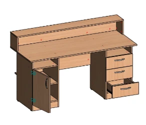 Wooden Desk for Office and Living Spaces - S.K.B.1