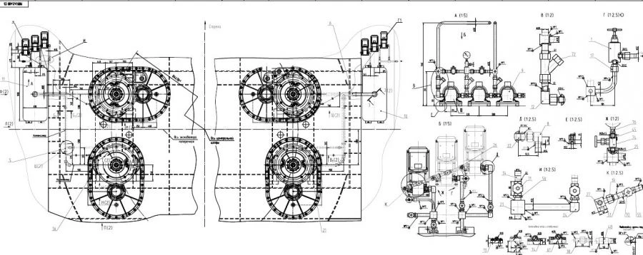 نظام تشحيم الآليات - طراز ЭШ 24.95