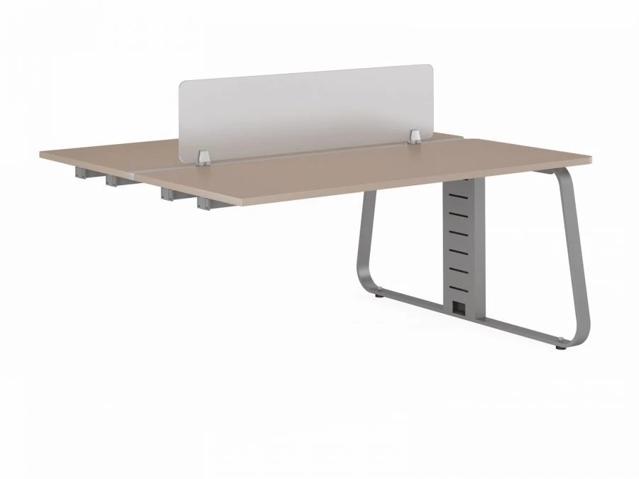 Double Edge Desk 1600x140 (Straight Corners) Model JNO151
