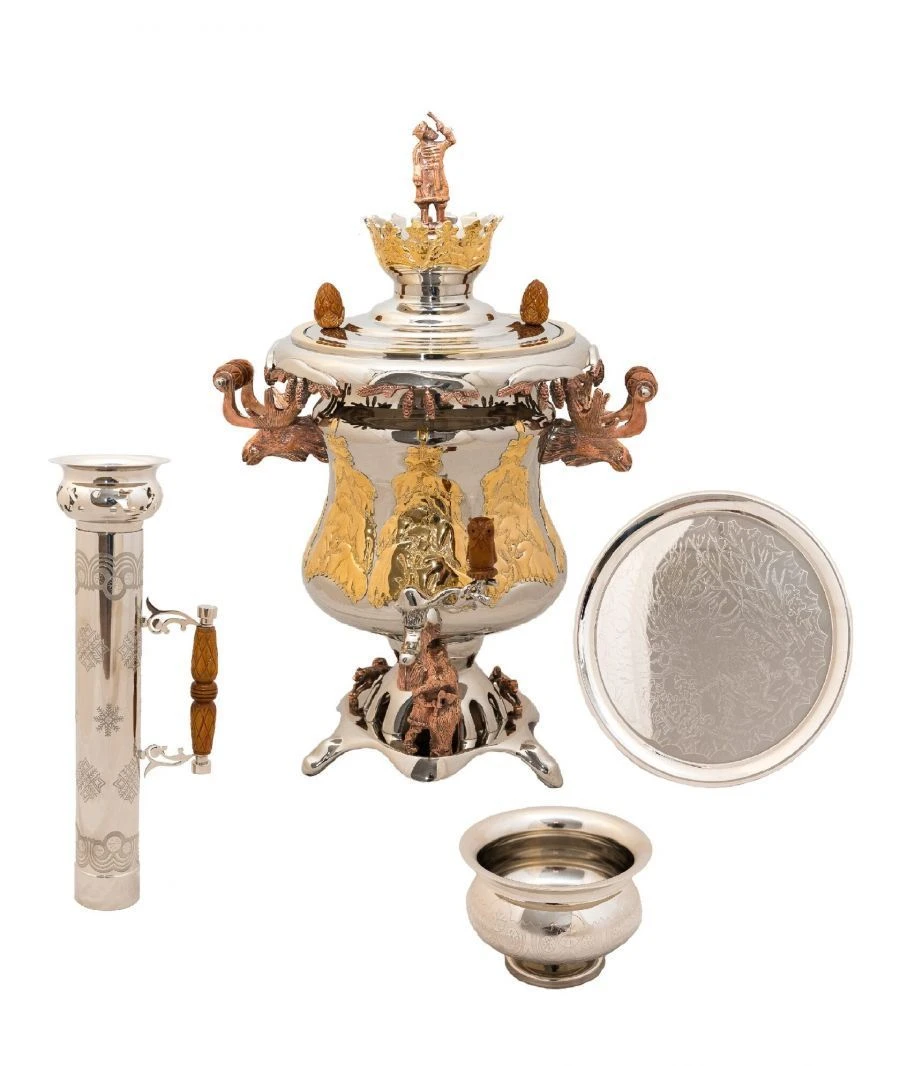 7-Liter Forest Fantasy Samovar Set - Exquisite VIP Collection