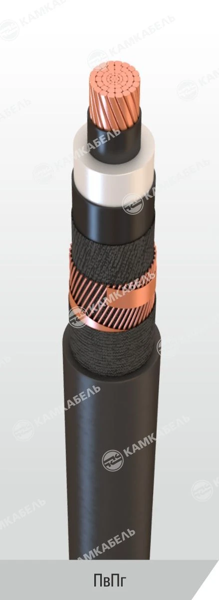 كابل الطاقة مع موصلات نحاسية وعزل من البولي إيثيلين المتقاطع، 6-35 كف، PВВ