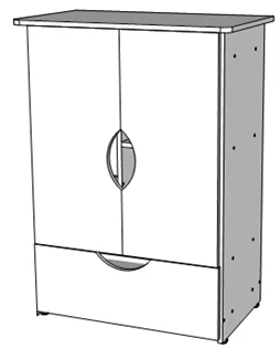 خزانة استقبال كومبي - تصميم قابل للتخصيص