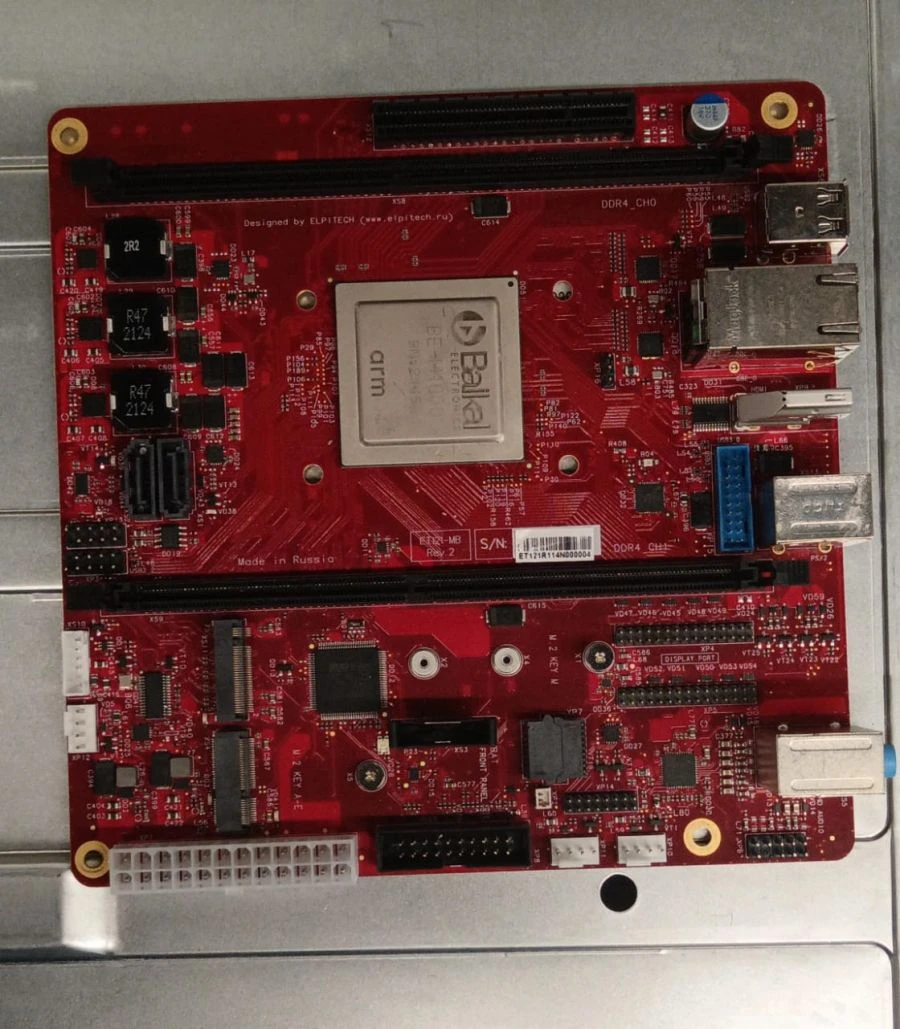 Mini-ITX Motherboard ET121-MV with Baikal-M Processor