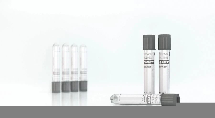 أنبوب جمع الدم بالفراغ "ZMT" مع حشوة الفلوريد/الأوكزالات 13×100 مم، 5.0 مل