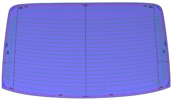 زجاج خلفي لنوع المركبة FB موديل S032ATRWGTY