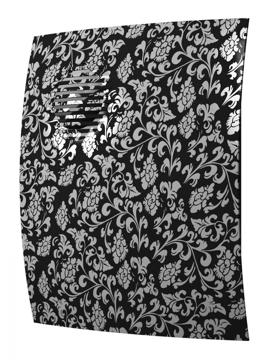 Exhaust Fan PARUS 4C Black Design with Backdraft Damper