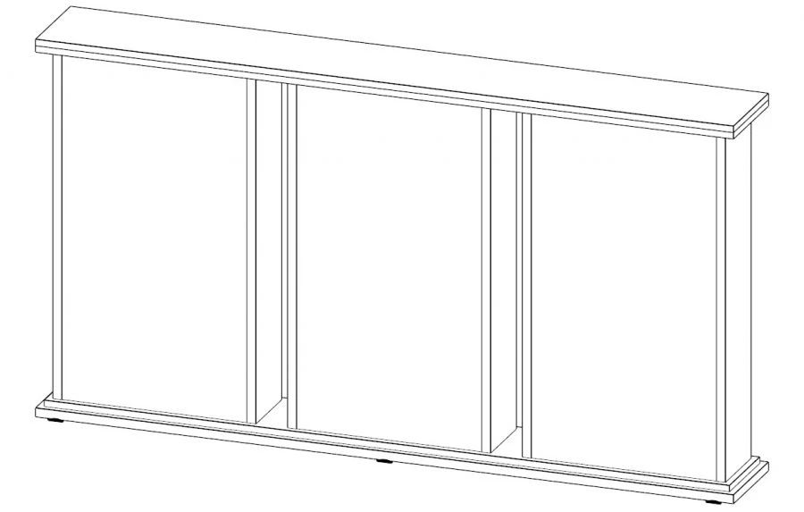 Three-Section Barrier Status - MDF Material 32mm Top Thickness