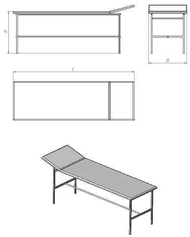 Massage Couch for Recovery Procedures (K.M.M Series)