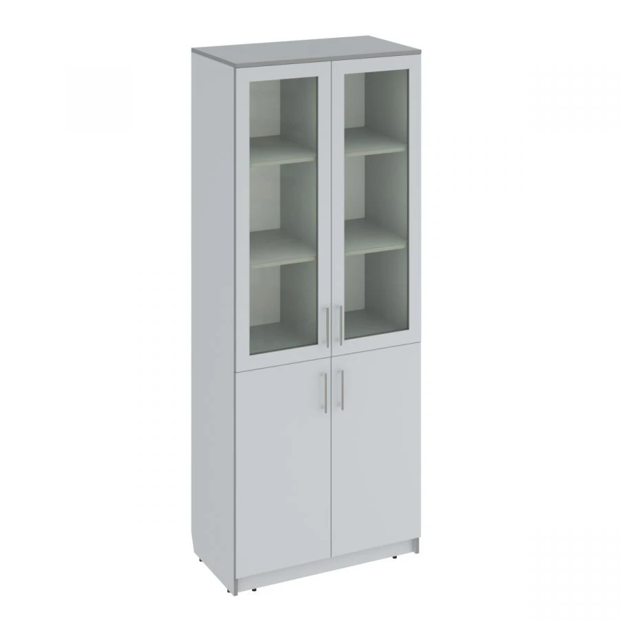Gray MDF Cabinet with 4 Doors