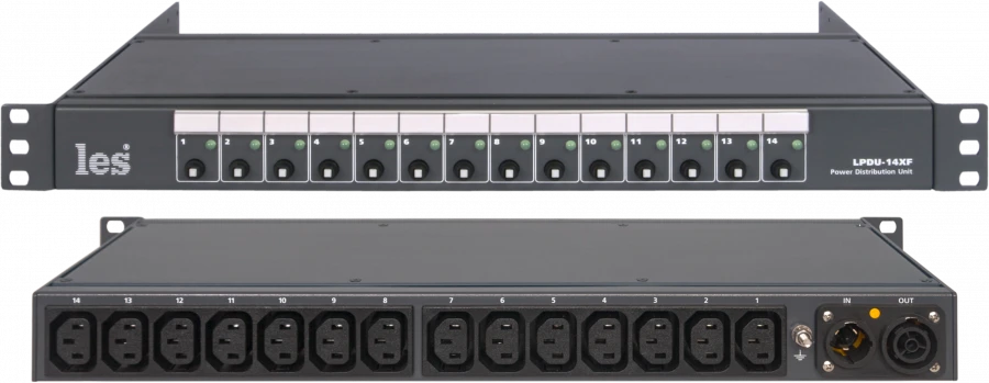 Power Distribution Unit with 14 IEC C13 Outputs - LPDU-14XF