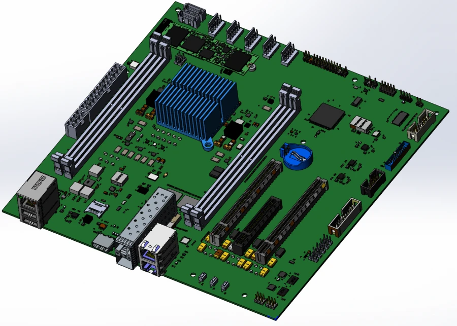 Universal microATX Motherboard with BE-1000 Processor (NIKA.469535.064)