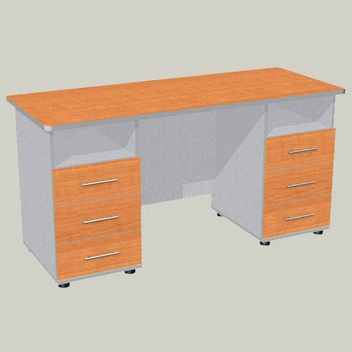 Rectangular Writing Desk with Two Pedestals Model STD-4