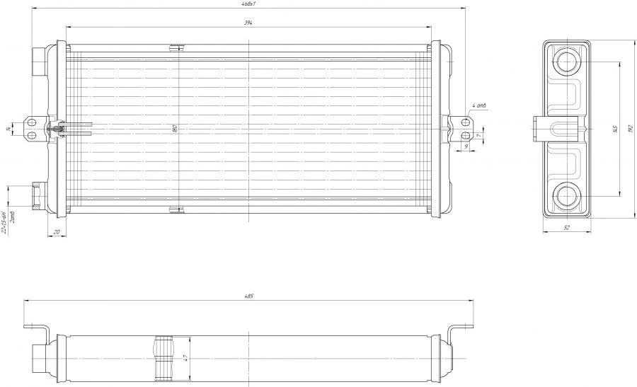 Hydraulic System Oil Cooler D-246.1013.100