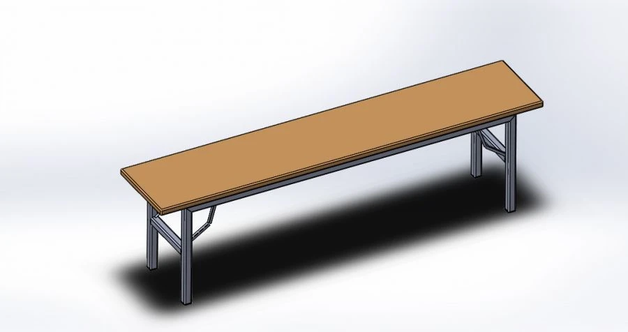 Folding Metal Bench with Custom Sizes