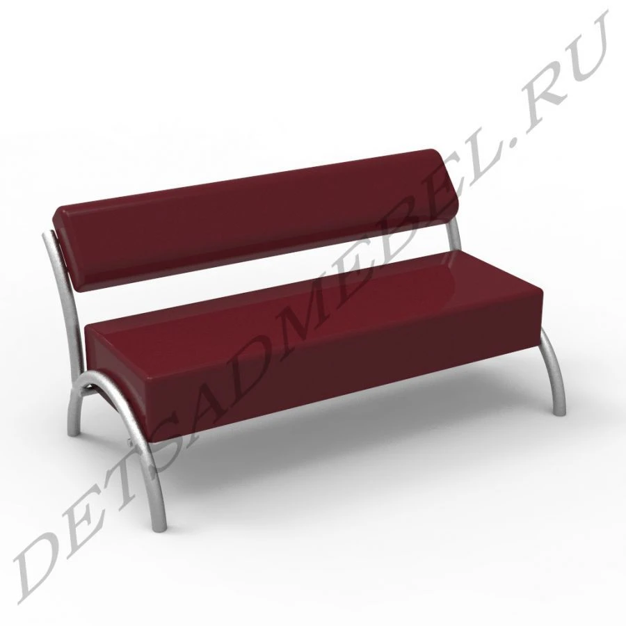 Soft Back and Seat Sofa with Metal Supports