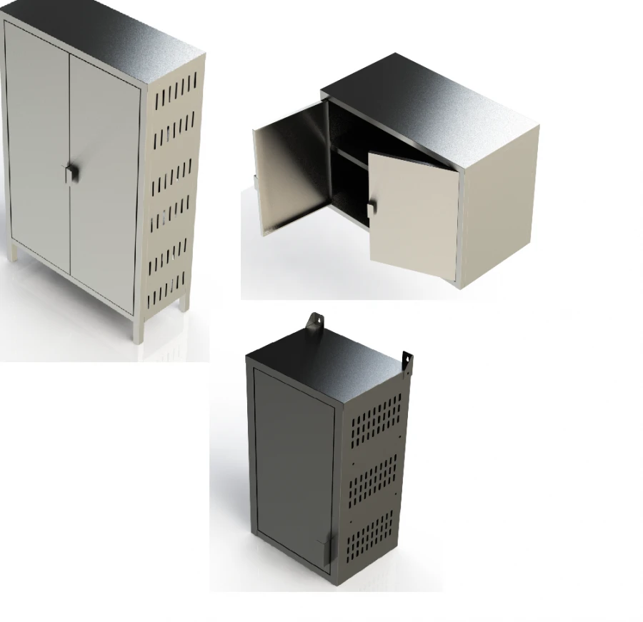 خزانة من الفولاذ المقاوم للصدأ للاستخدام التجاري