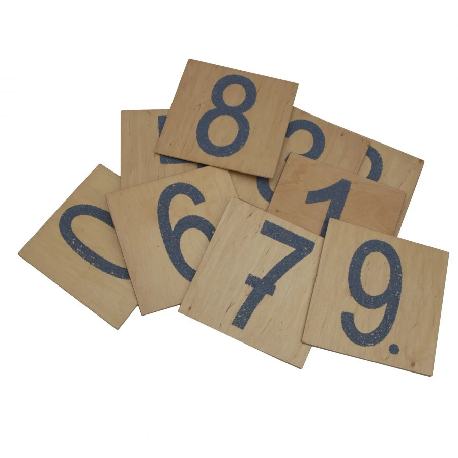 Tactile Number Panels Set for Kids