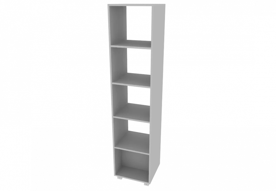 Open Double-Sided Shelf with 5 Compartments 407x380x1796 mm