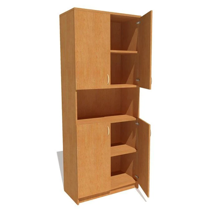 Document Storage Cabinet 85x45x201 cm in Laminated Chipboard (Maple, Alder)