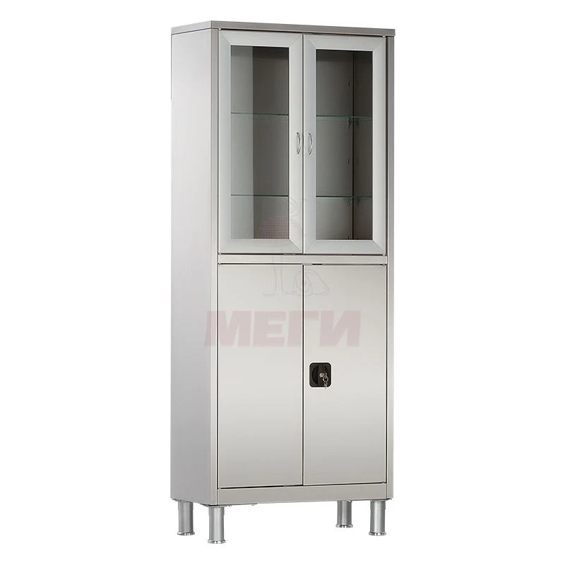 Medical Storage Cabinet, Two-Section Metal Cabinet, Model SHM-02-MSK (MSK-5647.12)