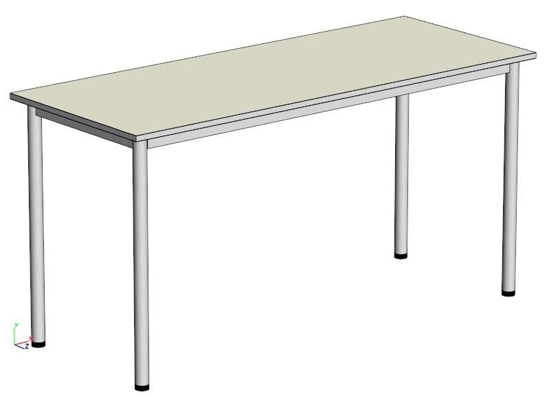 طاولة طعام مستطيلة للمقاصف مع طلاء صحي - مجموعة نمو 3