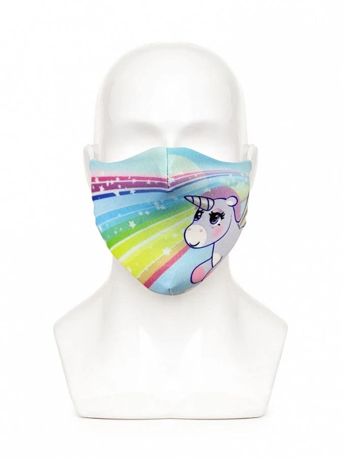 Colorful Unicorn Hygiene Mask XS