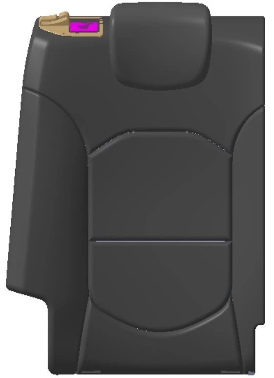 Right Backrest Part for Rear Seat (SU2r)