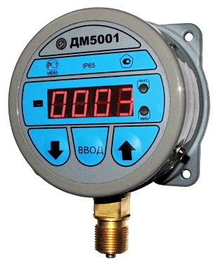 Digital Pressure Gauge DM5001 for Measuring Non-Aggressive Mediums