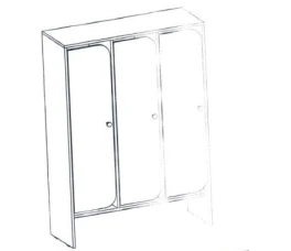 Sectional Dressing Cabinet for Children in Kindergartens - Alliance-S