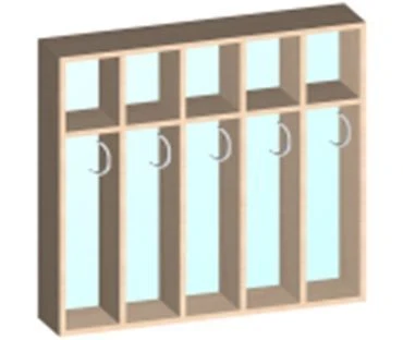 خزانة مناشف معلقة، طراز ШПНв-3