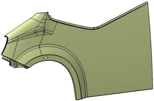 Left Front Wing for Cars A63R42-8403021