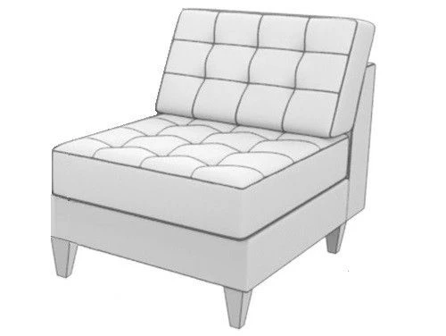 كرسي شيكاغو القابل للتخصيص بإطار خشبي