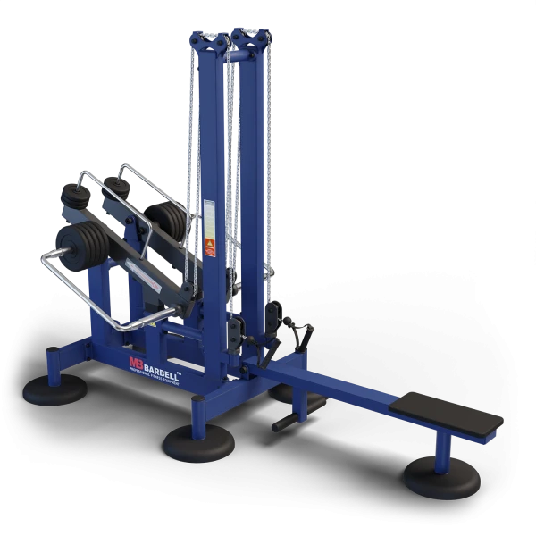Horizontal Resistance Training Machine with Adjustable Load