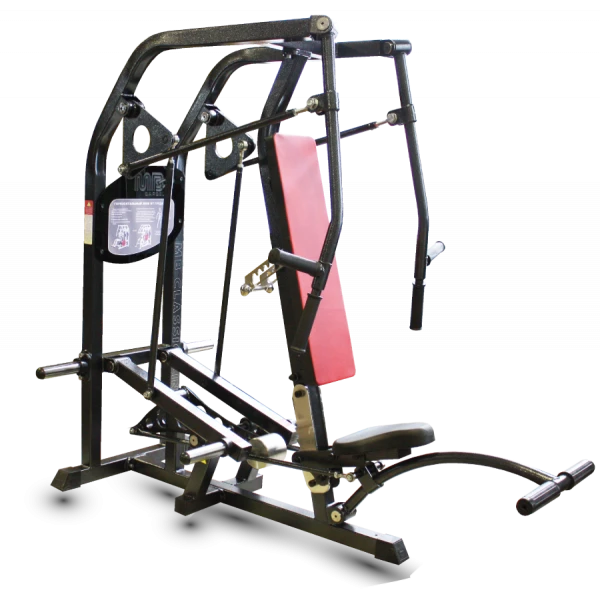 Horizontal Chest Press Machine with Free Weights