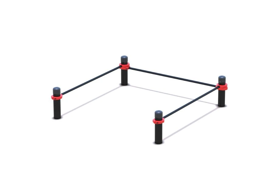 مجمع اختبار "رفع الثقل 16 كجم" مع منطقة أمان منظمة