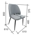 Modern Dining or Writing Desk Chair - Alen