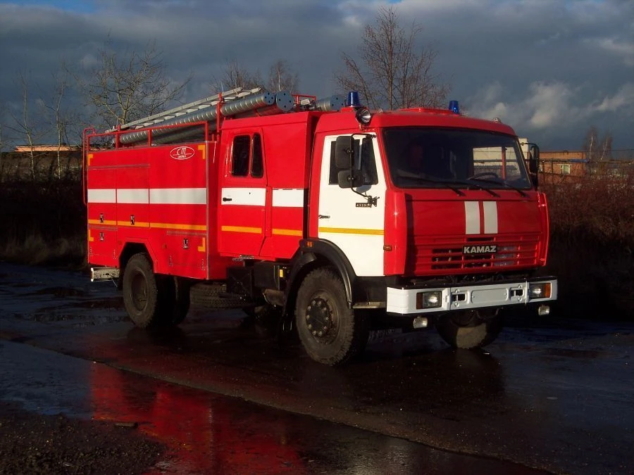 Fire tank truck ?? 5,0-60 (43253), type 4344-D5, modifications 4344G1, on the chassis of modifications 43253-G5.