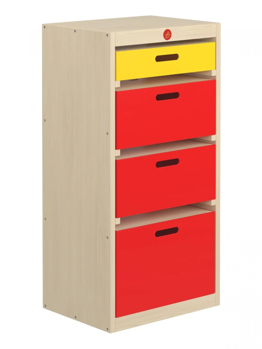 Eco-Friendly Play Shelf 930 with 4 Drawers