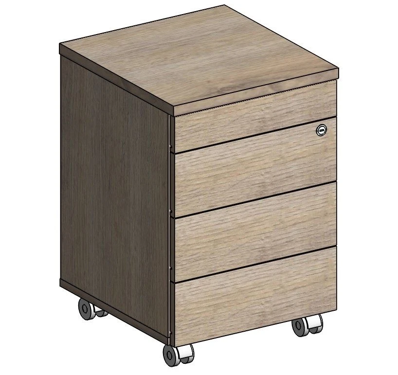 Mobile Cabinet with 4 Drawers, Model KS.Tm-7.14.1