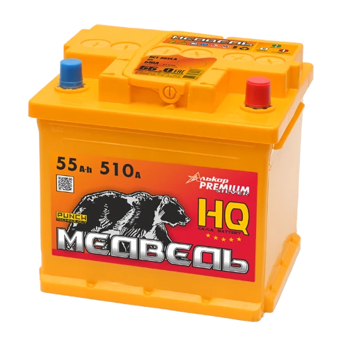 Lead Acid Starter Battery for Internal Combustion Engines 12V 55Ah Bear 6ST-55VLA