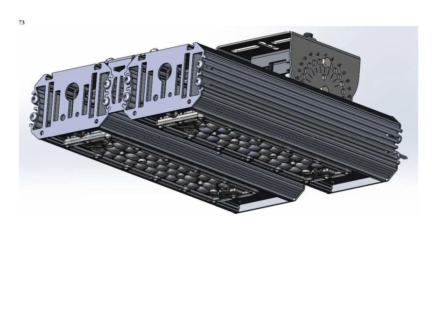 Industrial Design LED Light "MTM IoT" Series CUBE 120 Two Modules Side Connection 180 Degrees Mounting CUBE HO