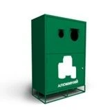 Waste Separation Container with Loading Openings for Recycling (K-RS-ZO)