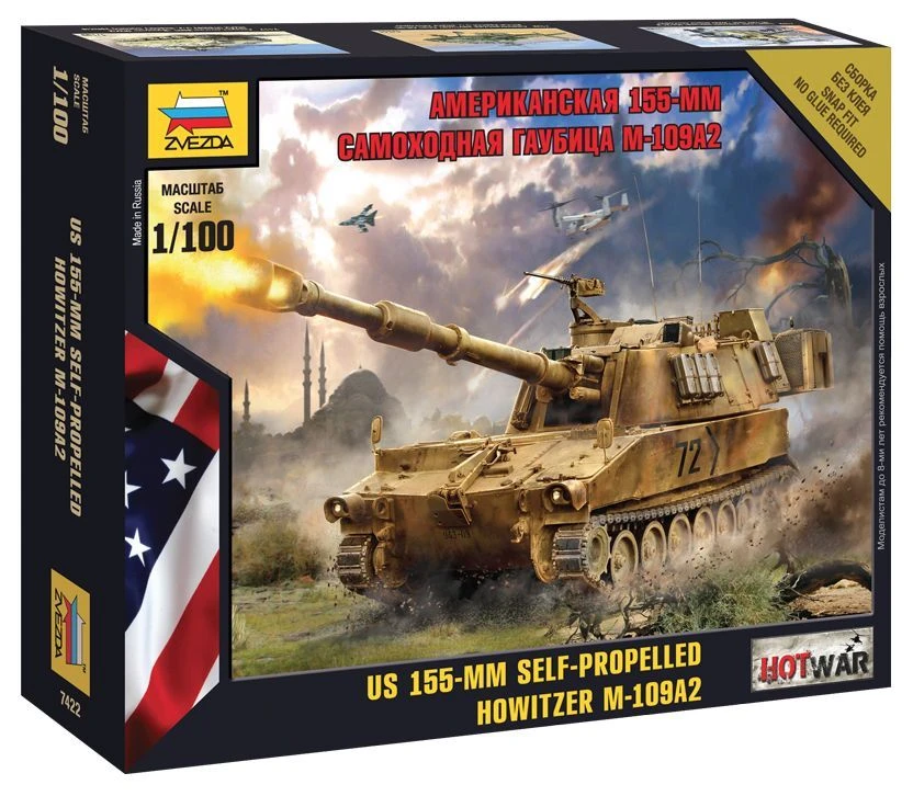 American Self-Propelled Howitzer M-109 A2 Model Kit