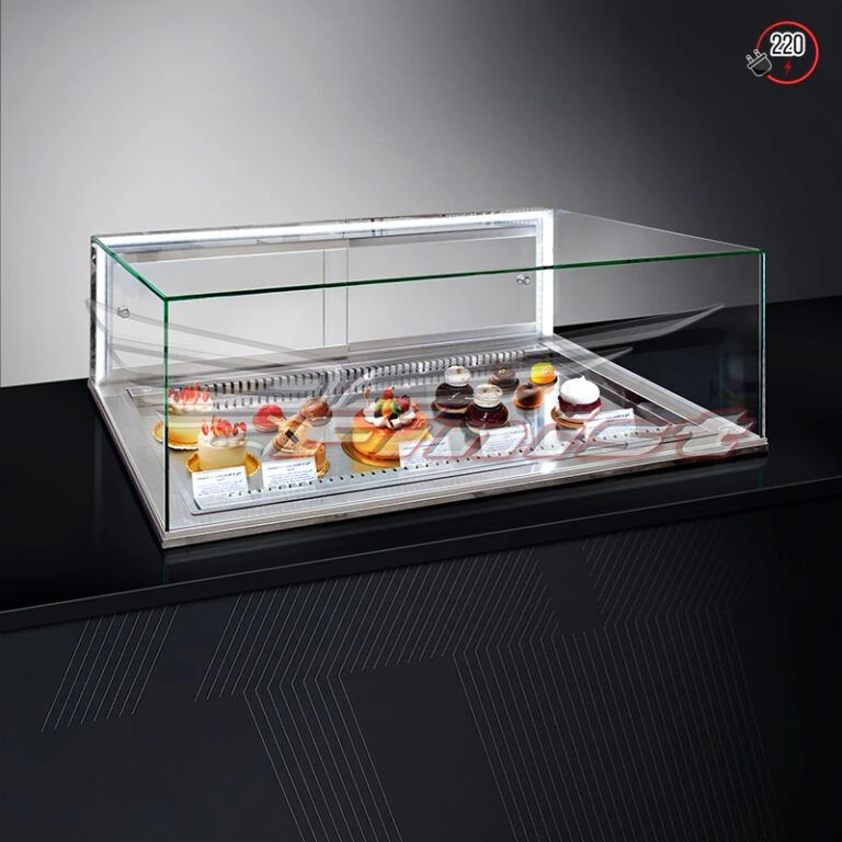 Horizontal Pastry Display Showcase for Desserts - Glassier58