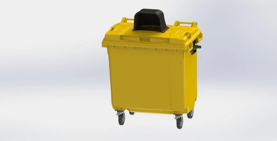 Portable Waste Container 770L Model 26.C19.H