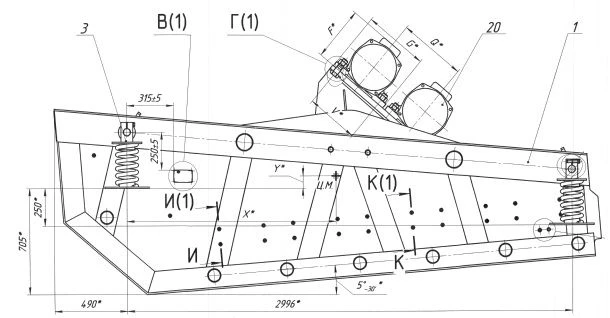 Inertial Linear Screen for Wet and Dry Screening of Bulk Materials GLI-512